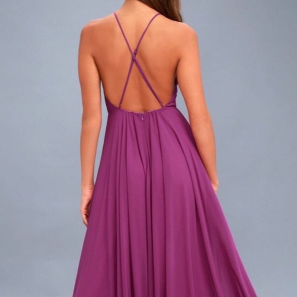NWT. Lulus Purple Maxi Dress.